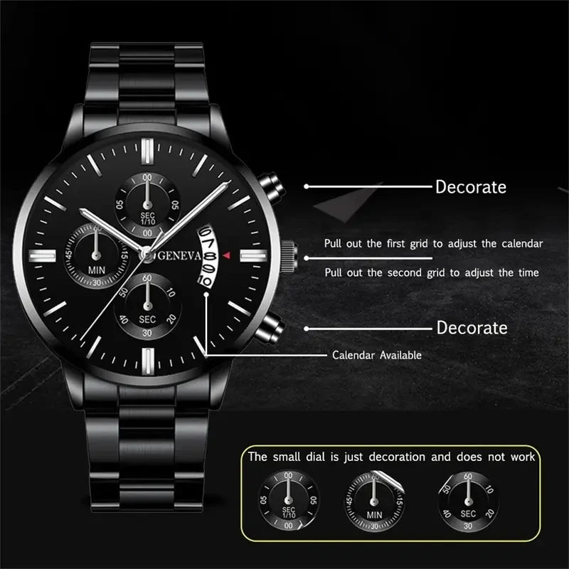 Premium Men's Quartz Wrist Watch