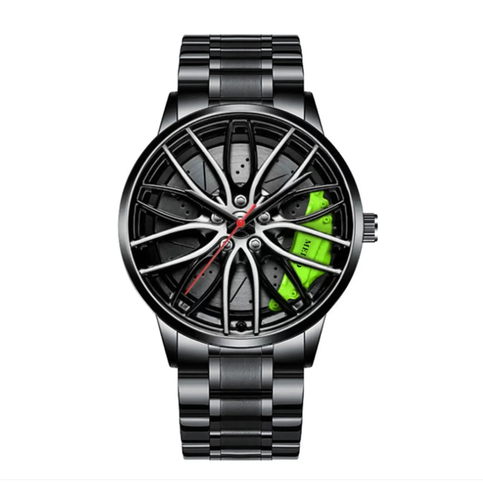 Stainless Steel Racing Rim Watch