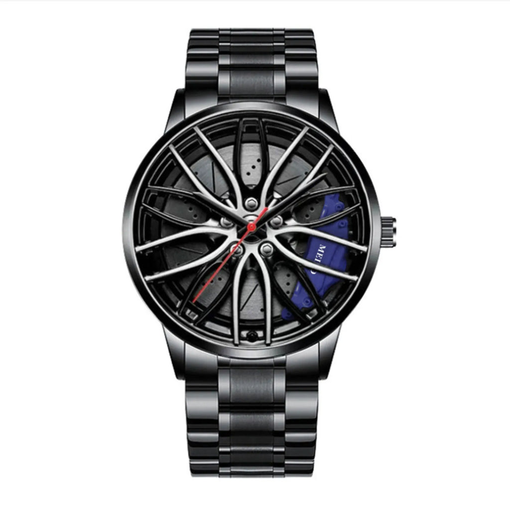 Stainless Steel Racing Rim Watch