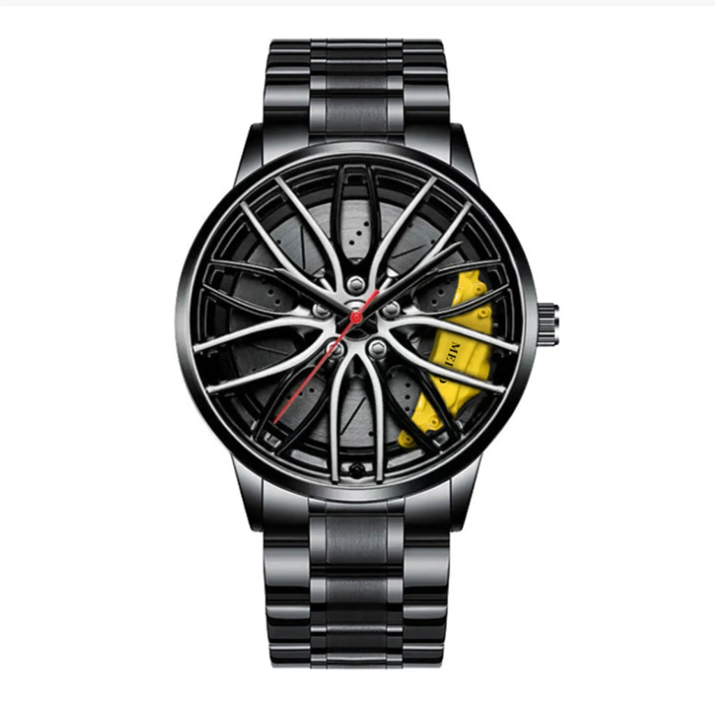 Stainless Steel Racing Rim Watch