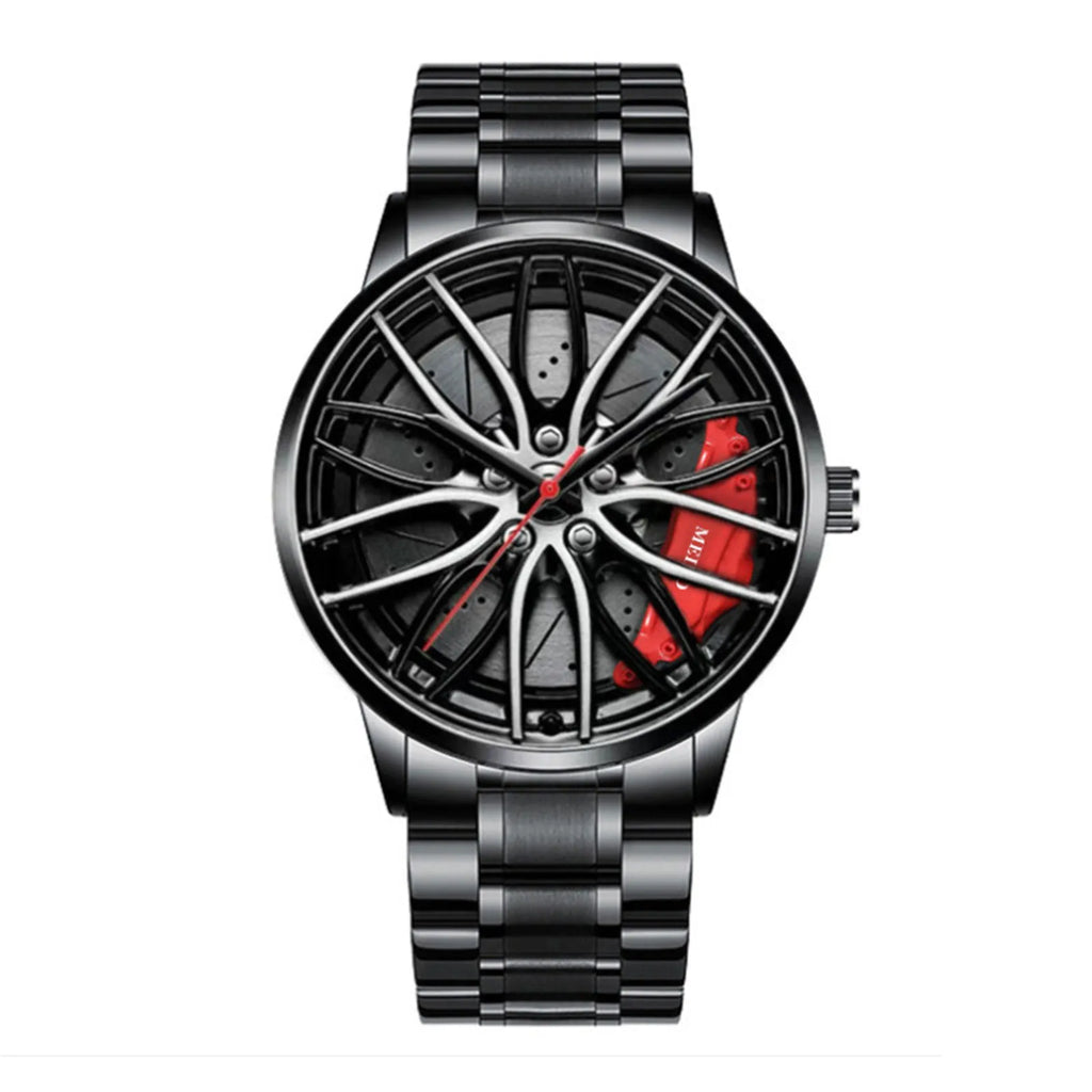 Stainless Steel Racing Rim Watch