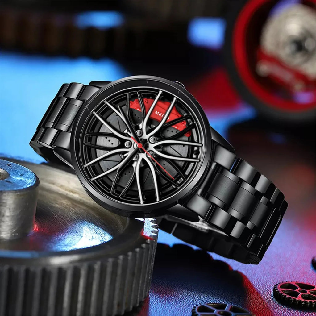 Stainless Steel Racing Rim Watch