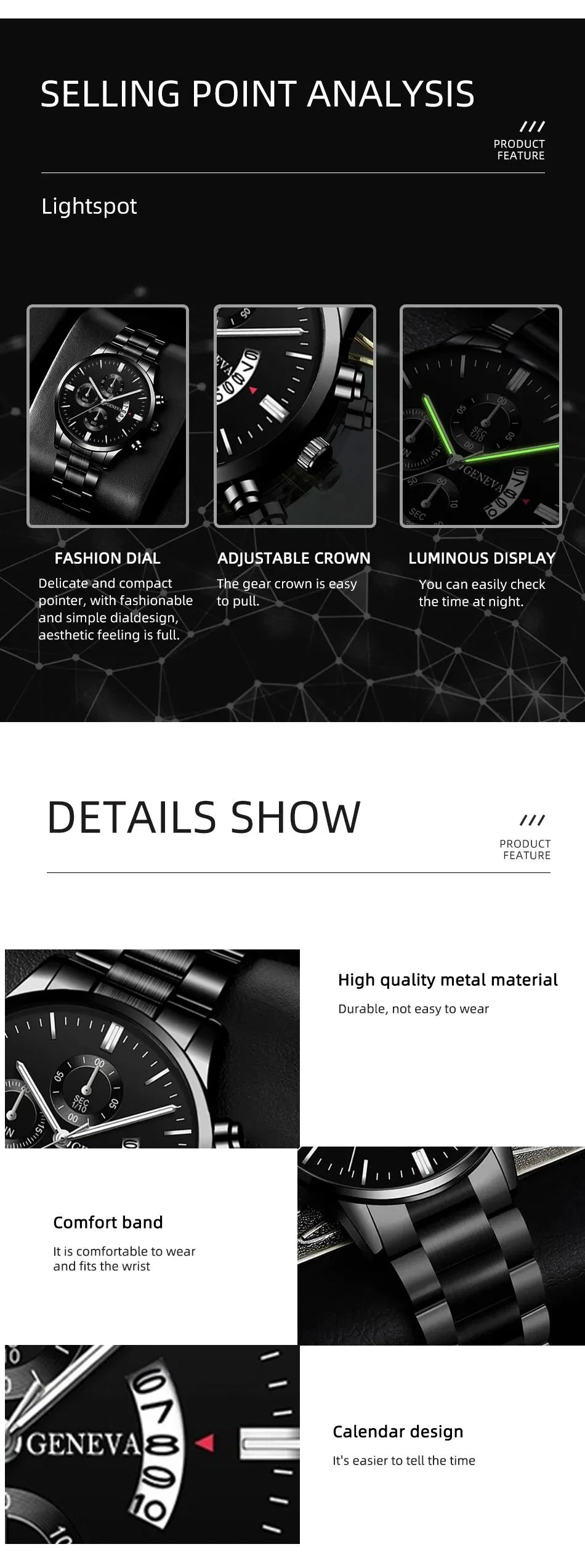 Premium Men's Quartz Wrist Watch