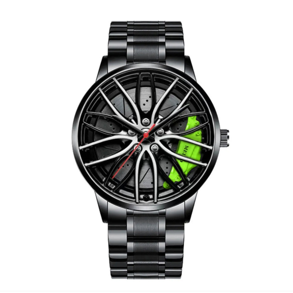 Stainless Steel Racing Rim Watch